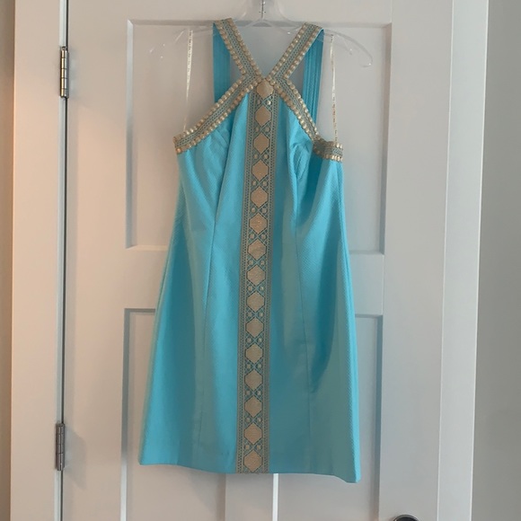 Lilly Pulitzer Dresses & Skirts - Lilly Pulitzer Vena Stretch Dress-Size 4 Bali Blue